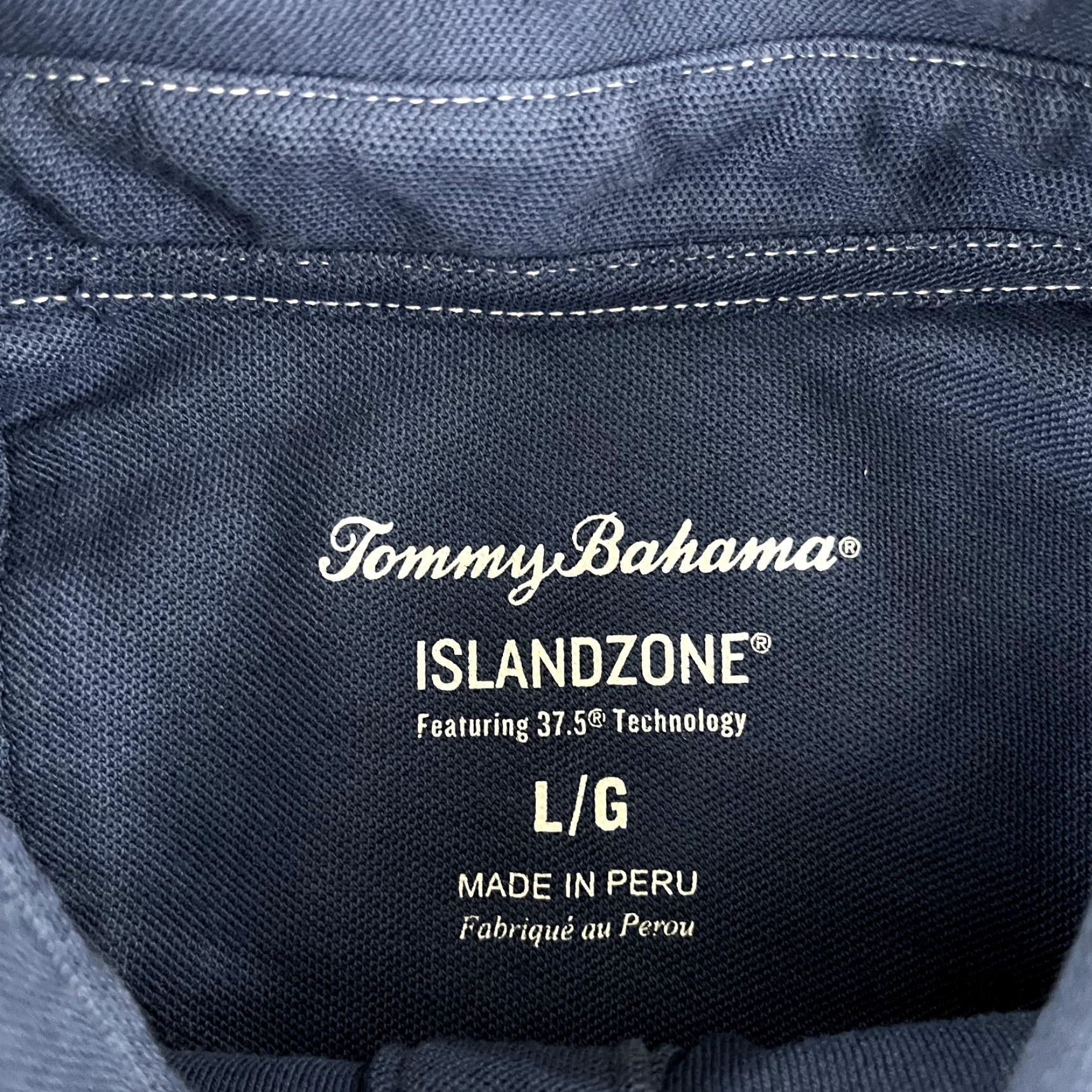 Tommy Bahama TOMMY BAHAMA Polo Shirt Mens Large Blue ISLAND ZONE Performance Collared Shirt Size US L / EU 52-54 / 3 - 5 Thumbnail