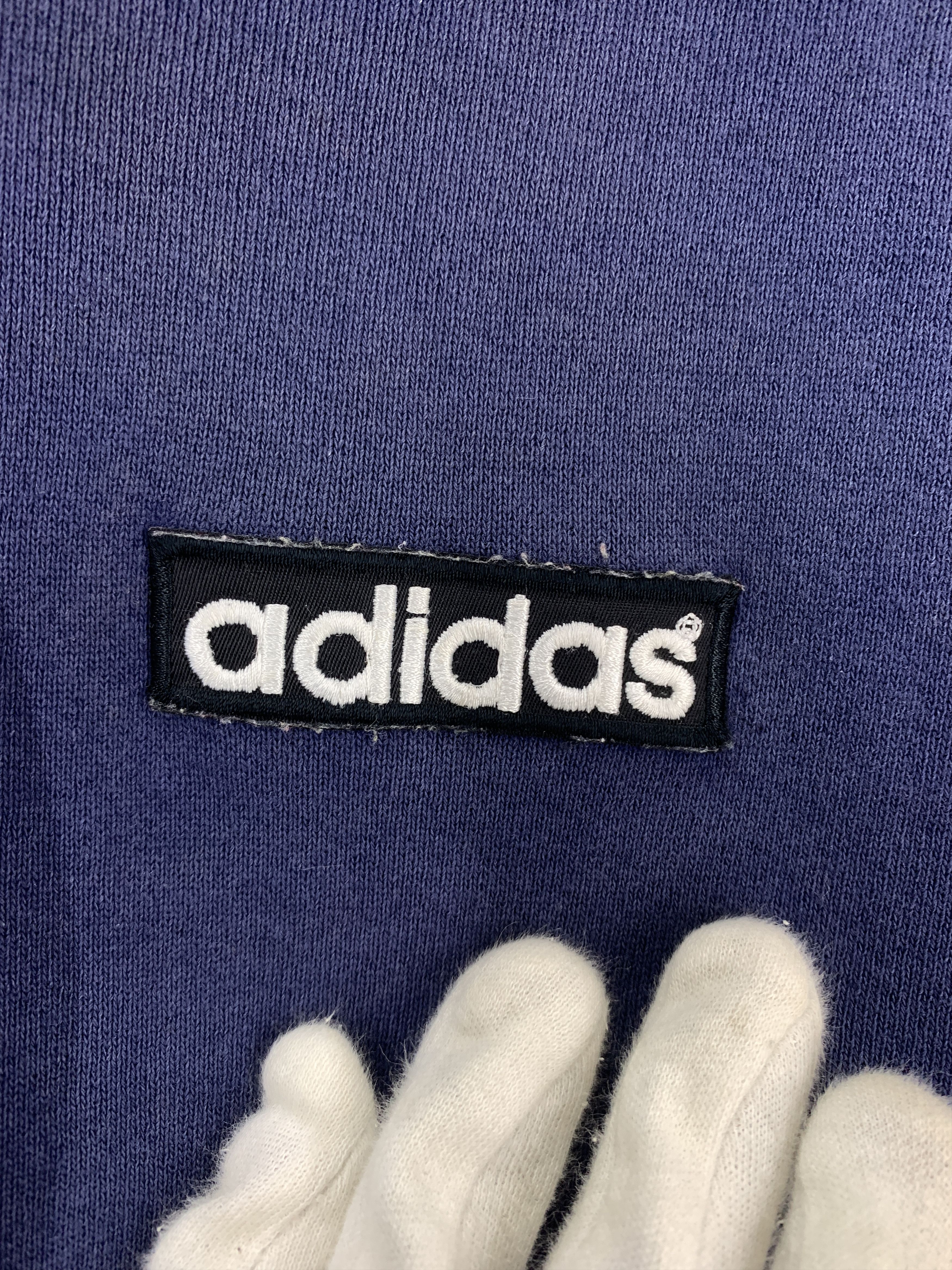 Adidas 90s Vintage ADIDAS Hoodie Pullover #2147/18 Size US M / EU 48-50 / 2 - 2 Thumbnail