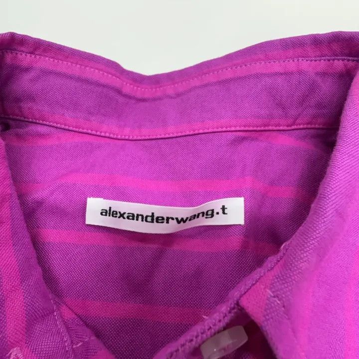 Alexander Wang Alexander Wang Striped Casual Long Sleeve Shirt - Size S / US 4 / IT 40 - 3 Thumbnail