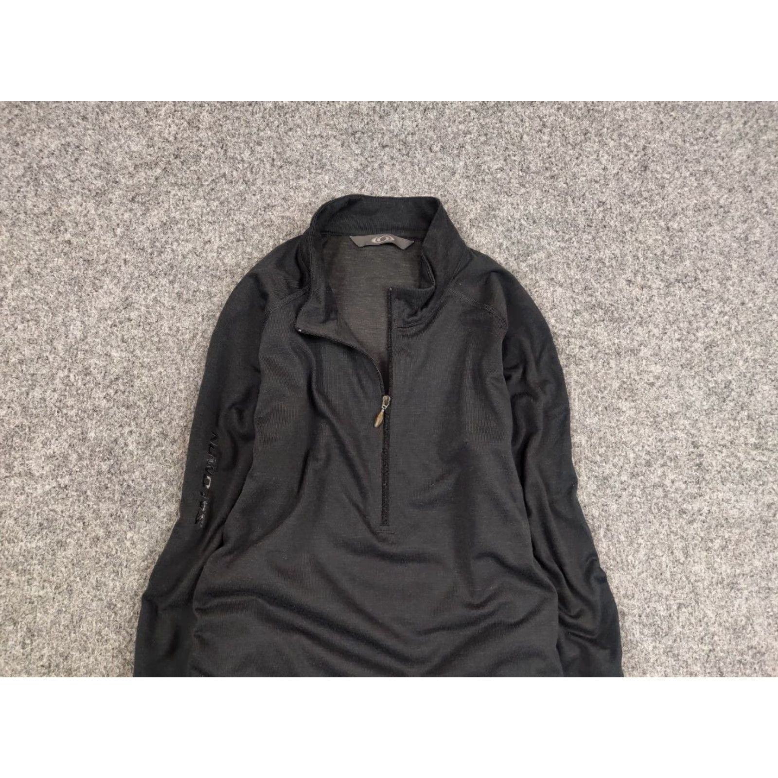 Salomon VINTAGE Salomon Sweatshirt Light Long Sleeve 1/3 Zip Men M Gray 90s Army Mock Neck Pullover Size US M / EU 48-50 / 2 - 4 Thumbnail