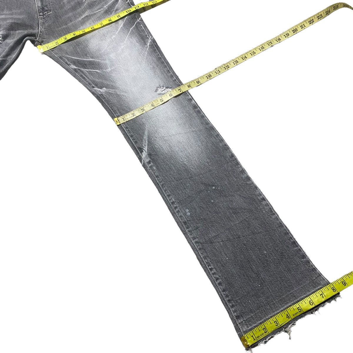 Tornado Mart Tornado Mart Bullet Hole Denim Flare Jeans Size US 33 - 23 Thumbnail