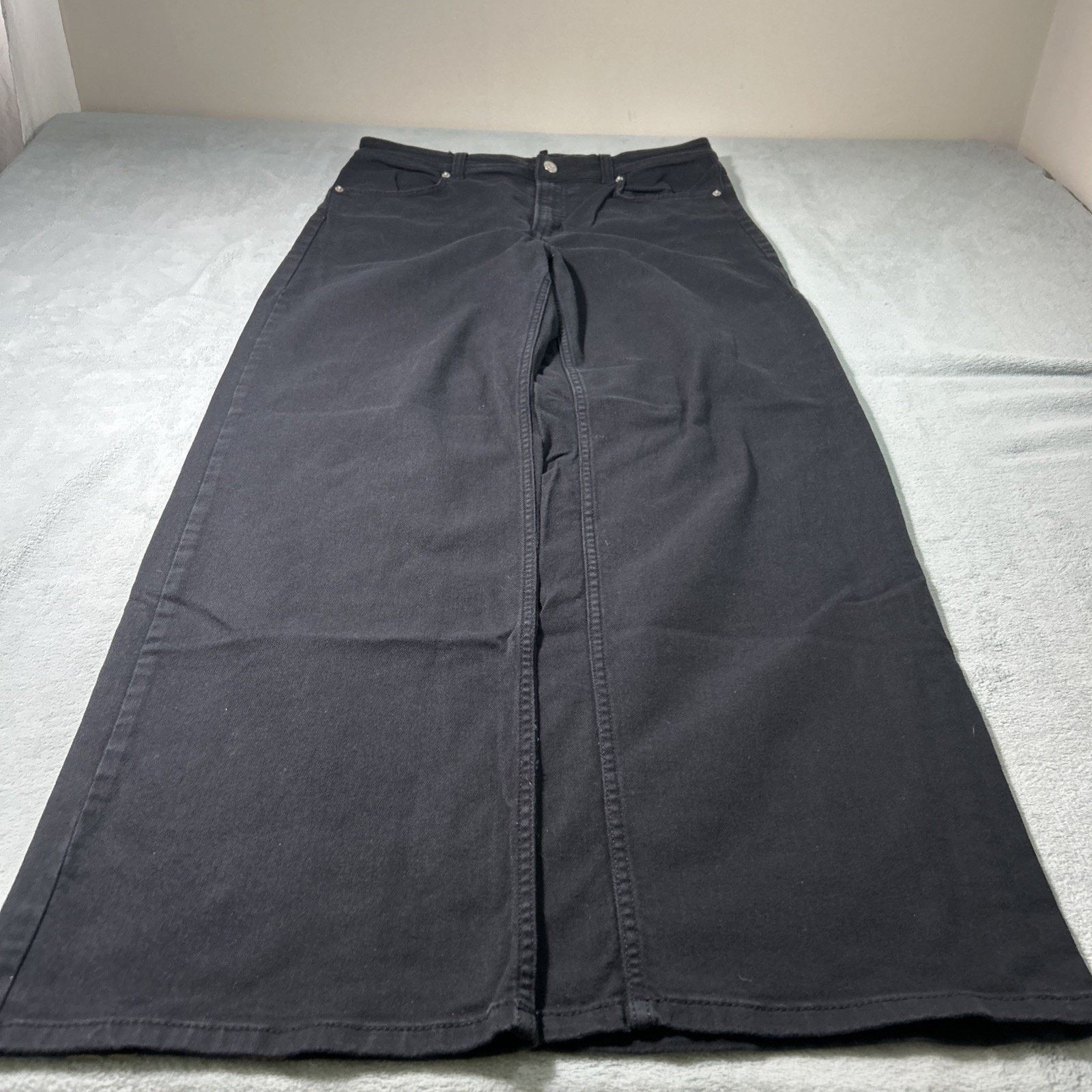Divided Beyond Baggy Jeans 12 32x30 Black Hamilton Wide Baggie Loose Size 34" / US 12 / IT 48 - 2 Thumbnail
