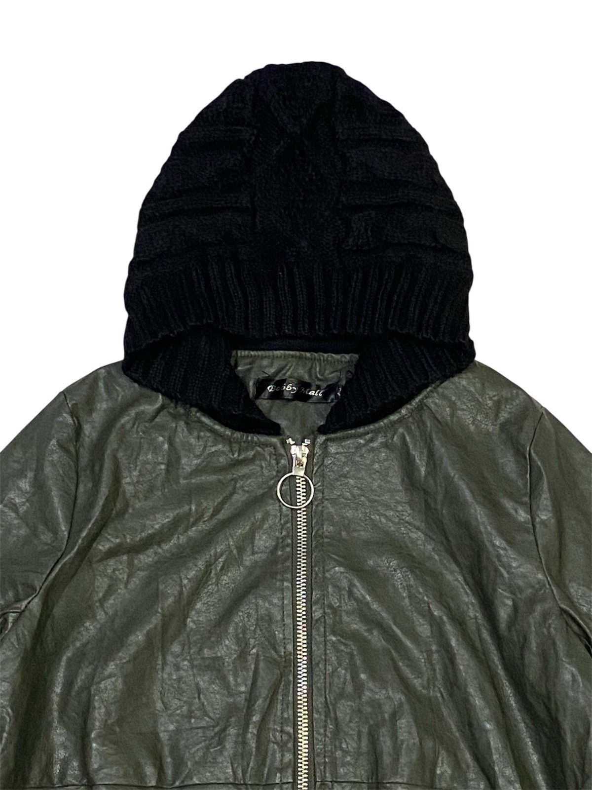 Japanese Brand Bobby Mall Mix Leather Jacket Size L / US 10 / IT 46 - 8 Thumbnail