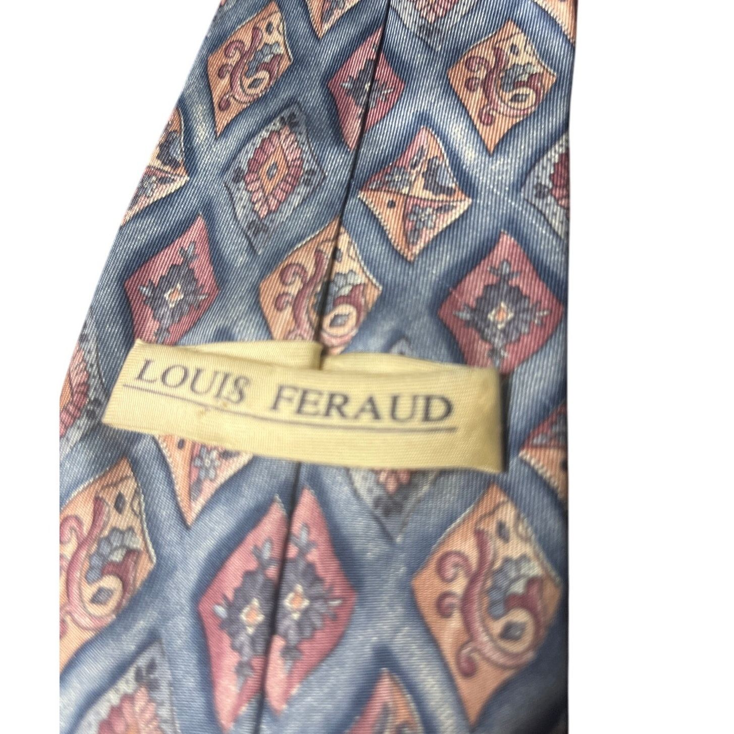 Louis Feraud Louis Feraud vintage silk tie with geometric diamond pattern Size ONE SIZE - 3 Thumbnail