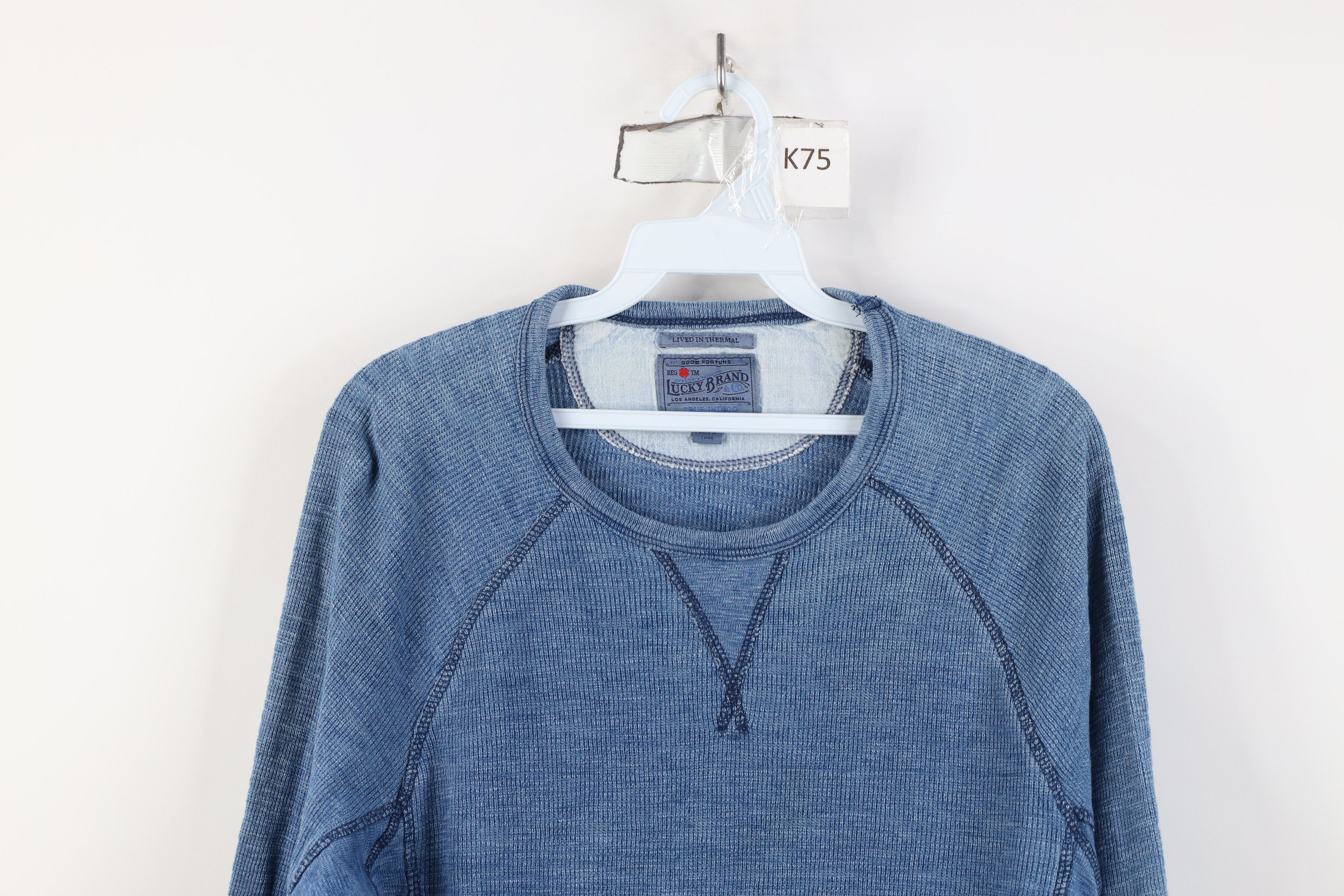 Lucky Brand Vintage Y2K Lucky Brand Waffle Knit Long Sleeve T-Shirt Size US S / EU 44-46 / 1 - 2 Thumbnail