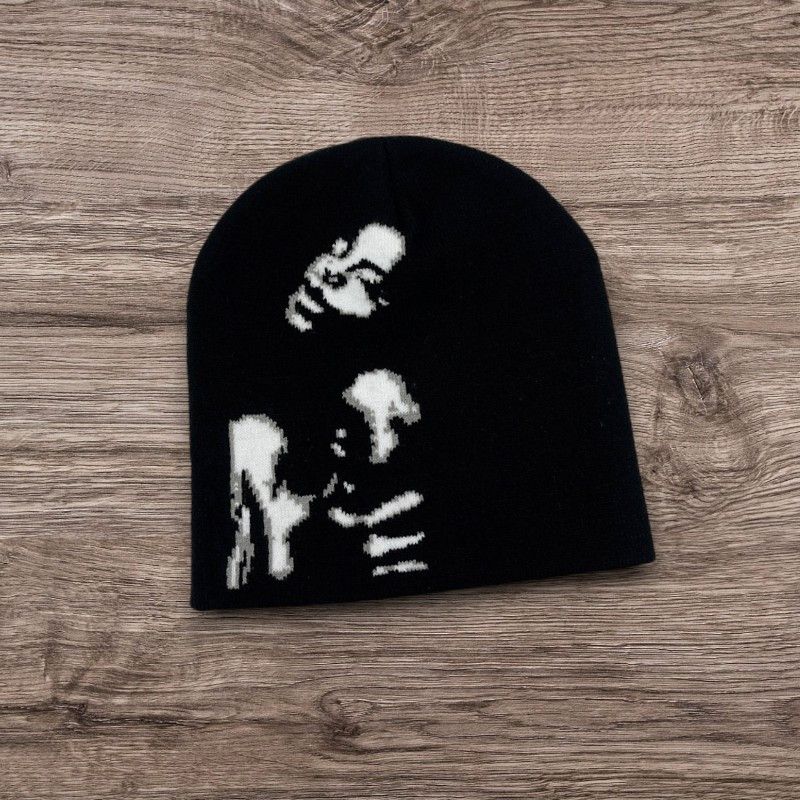 Other Opium Avantgarde Beanie | ALT Grunge Punk Graphic Face Hat Size ONE SIZE - 1 Preview