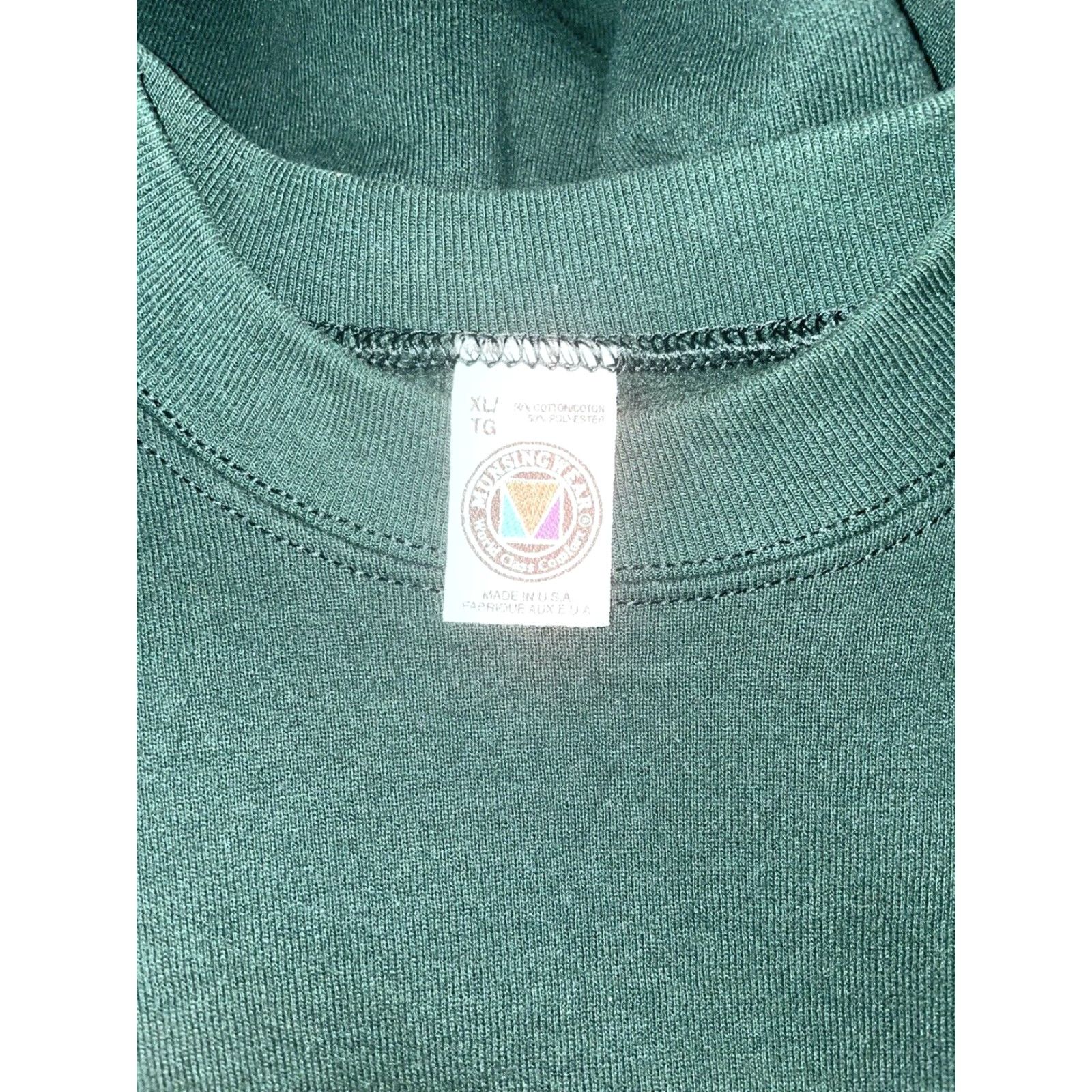 Vintage VINTAGE Munsingwear Sweatshirt Crewneck Shirt Mens XL Dark Green USA 80s 90s Pullover Size US XL / EU 56 / 4 - 5 Thumbnail