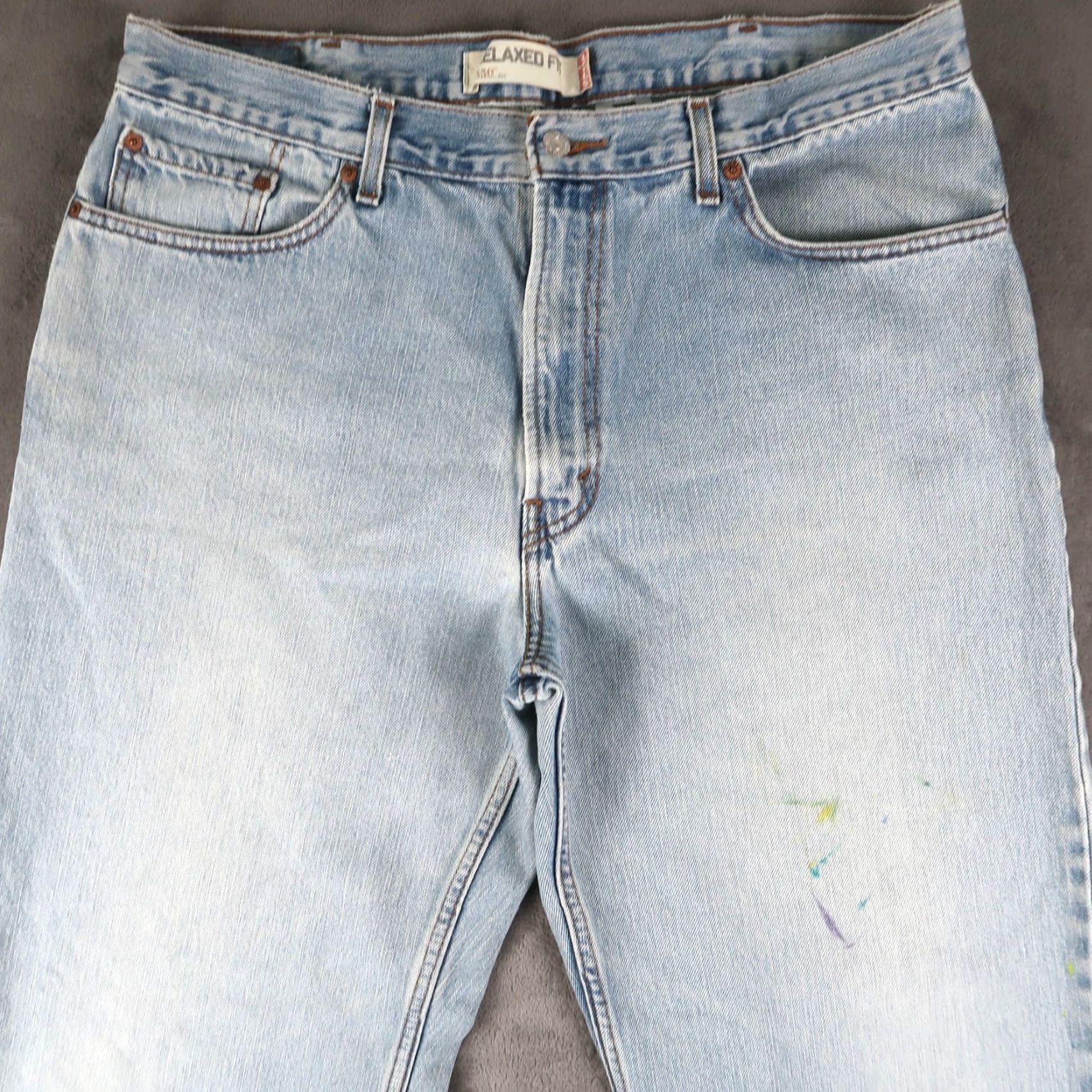 Levi's VINTAGE Levi's 550 Jeans Blue 40x32 Relaxed Fit Denim 5-Pocket Mens" Size US 40 / EU 56 - 3 Thumbnail