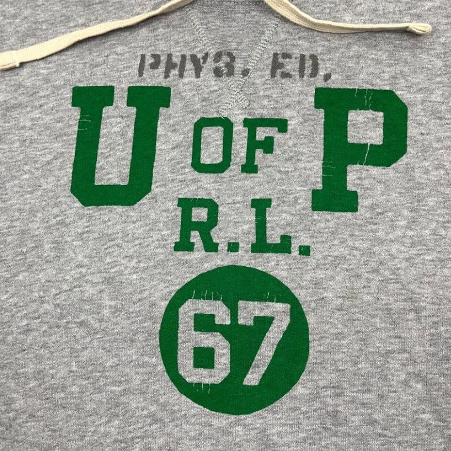 Polo Ralph Lauren Polo Ralph Lauren Hoodie Mens XL Gray Phys Ed U of P RL 67 Fleece Sweatshirt Gym Size US XL / EU 56 / 4 - 2 Thumbnail