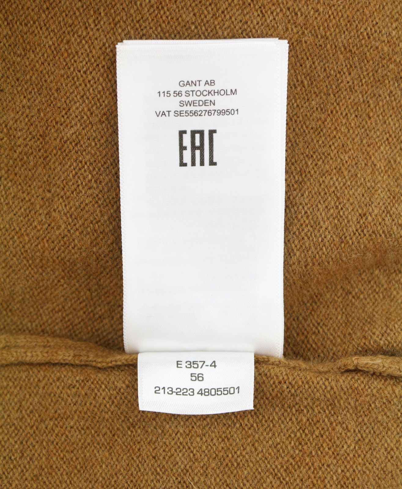 Gant SUPER FINE LAMBSWOOL XL Roasted Walnut Knit 88078 Size XL / US 12-14 / IT 48-50 - 10 Thumbnail