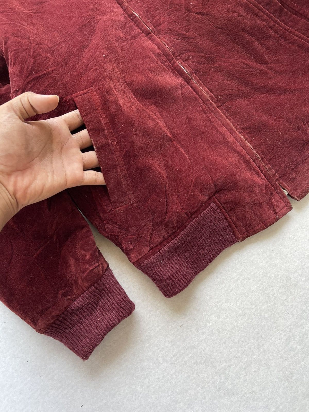 Lee 🔥Vintage 90s Lee Bill Born Velvet Bomber Jacket Size US M / EU 48-50 / 2 - 8 Thumbnail