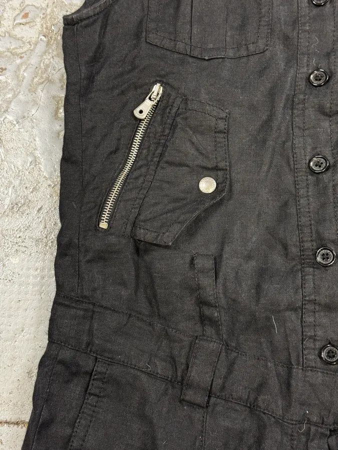 Dolce & Gabbana SS2003 Dolce & Gabbana Black Linen Millitary Combi Set Size XS / US 0-2 / IT 36-38 - 14 Thumbnail