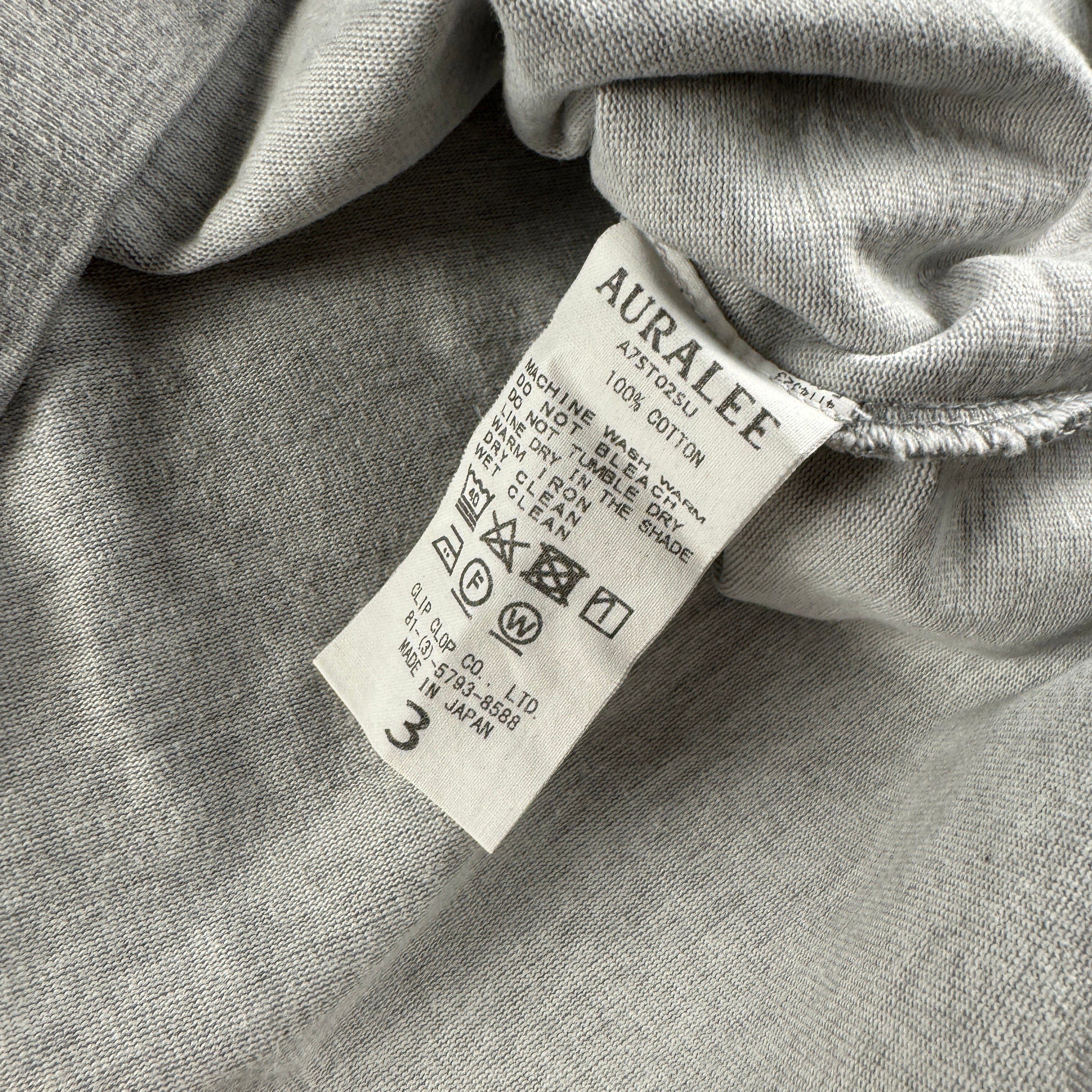 Auralee Auralee Heather Grey Stand Up Tee (3 - M/L) Size US L / EU 52-54 / 3 - 5 Thumbnail