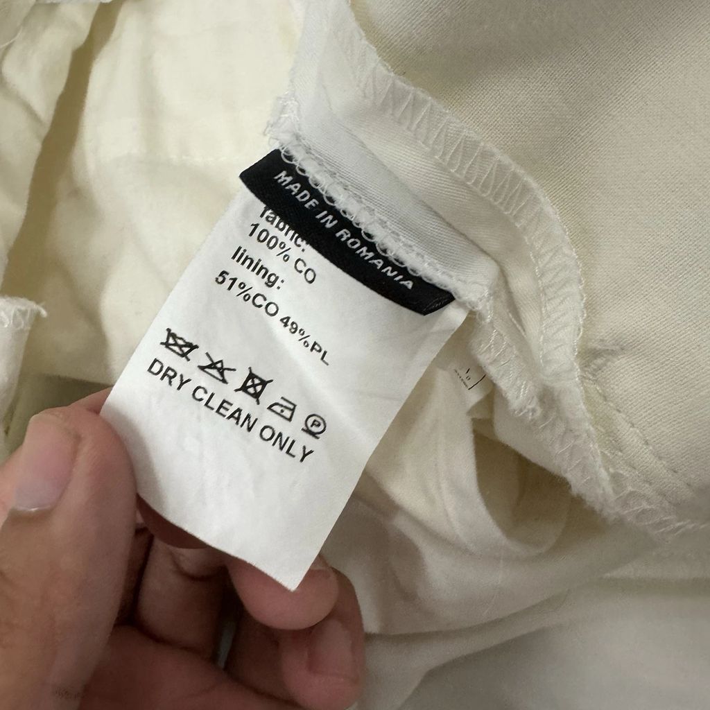 Raf Simons Archive Raf Simons SS08 White Pants Trousers Size US 30 / EU 46 - 6 Thumbnail