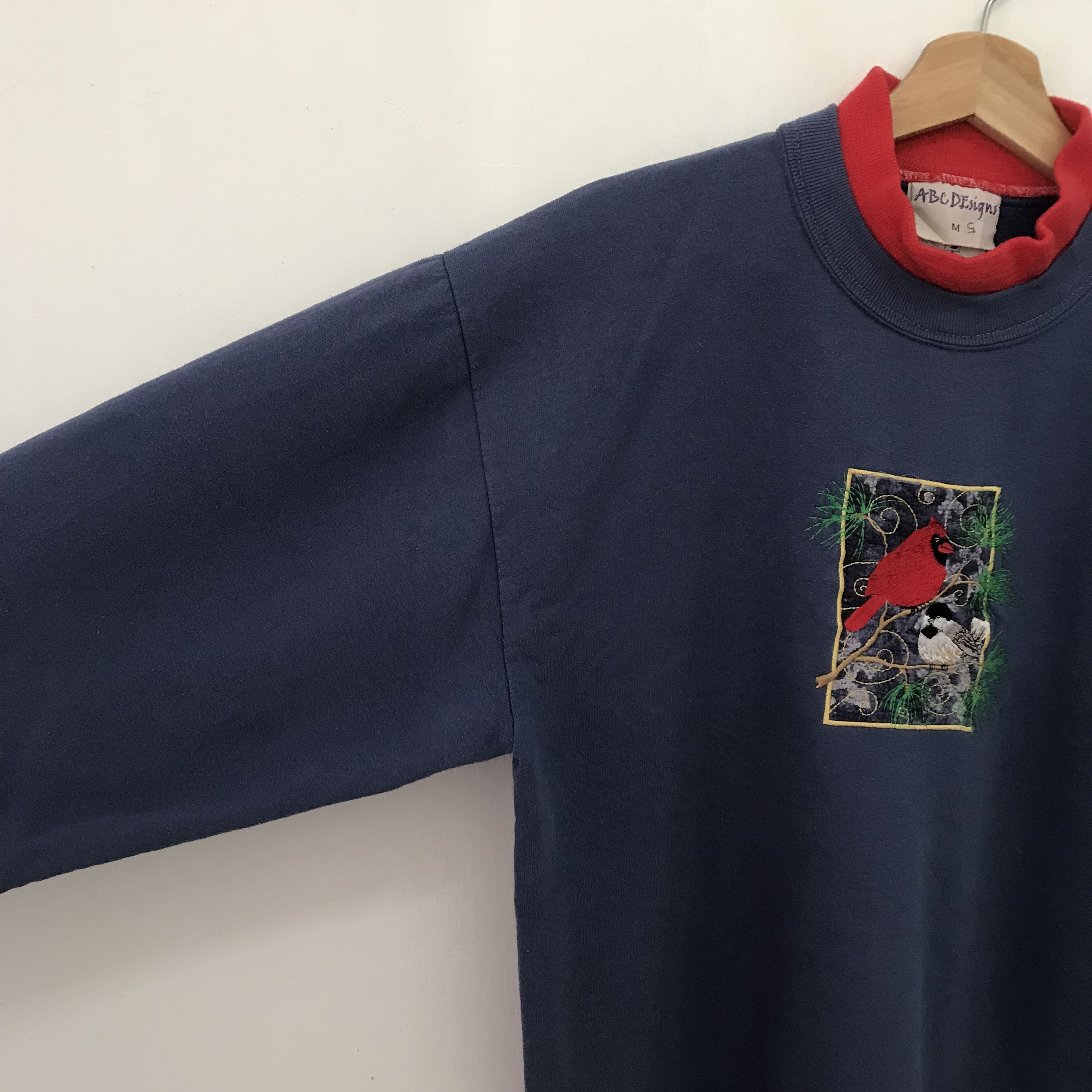 Northern Reflections Vintage Northern Cardinal Birds Blue Sweatshirt- 197 Size US S / EU 44-46 / 1 - 4 Thumbnail