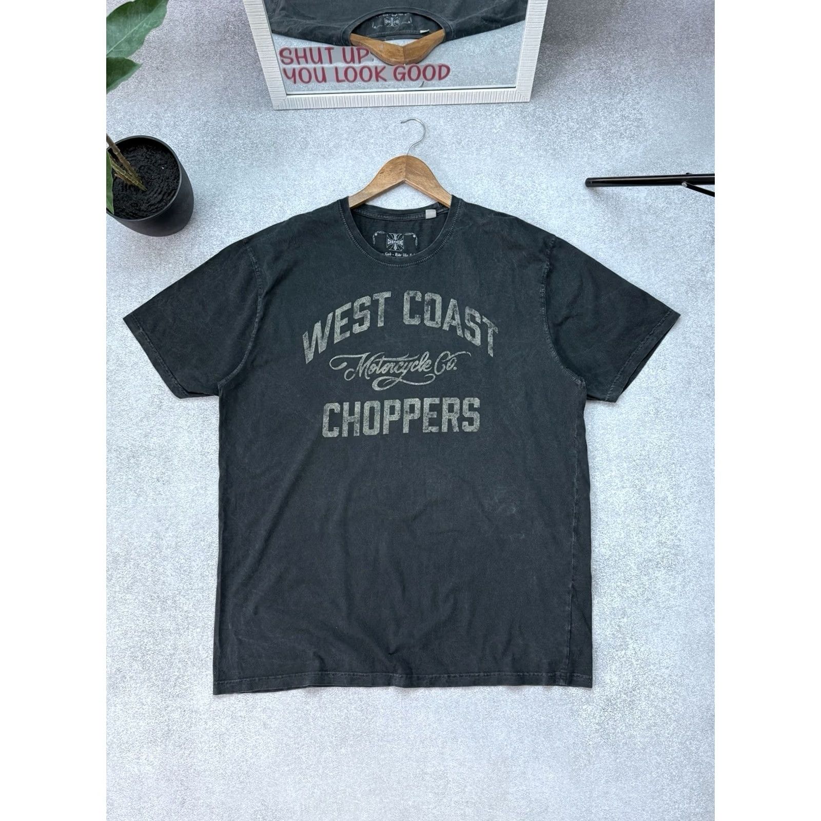 West Coast Choppers VINTAGE West Coast Choppers T-Shirt Gray Motorcycle Biker 2XL Mens Short Sleeve Crew Neck Graphic Print Double-Sided Size US XXL / EU 58 / 5 - 2 Thumbnail