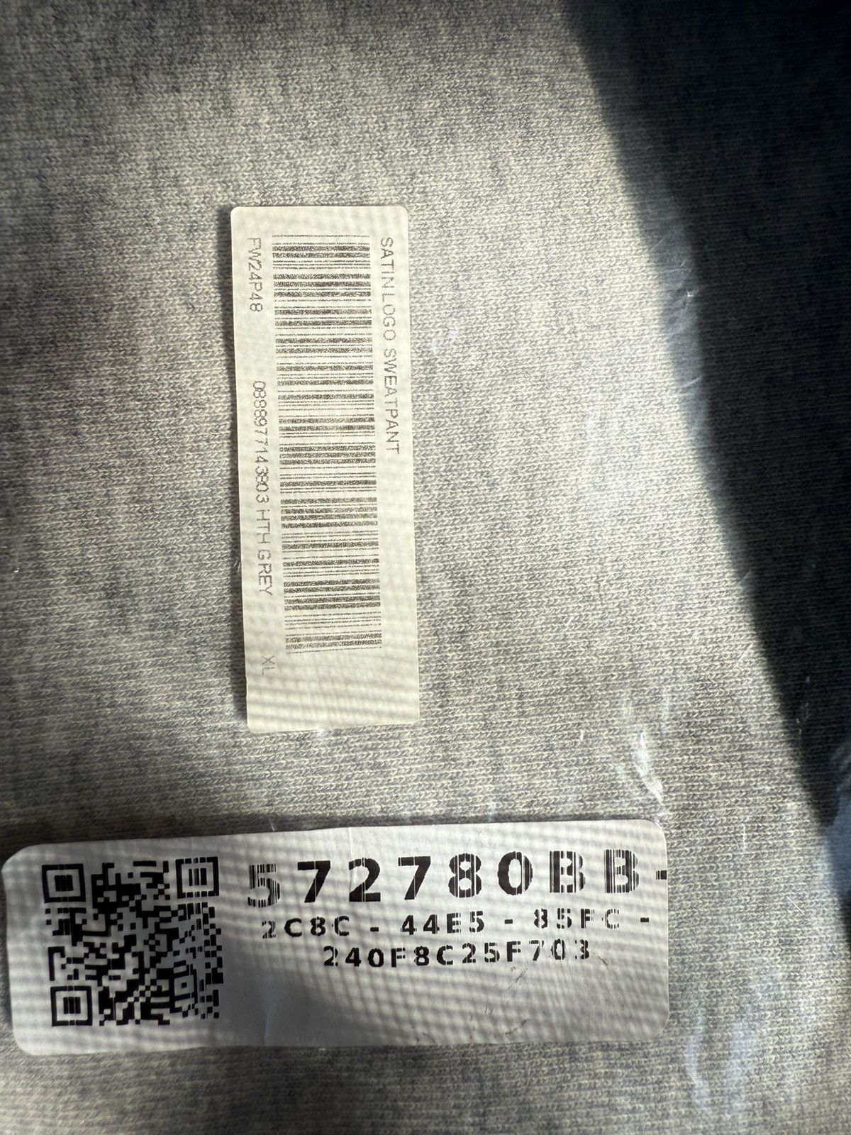 Supreme Supreme Satin Applique Sweatsuit FW24 Heather Grey Size US XL / EU 56 / 4 - 4 Thumbnail