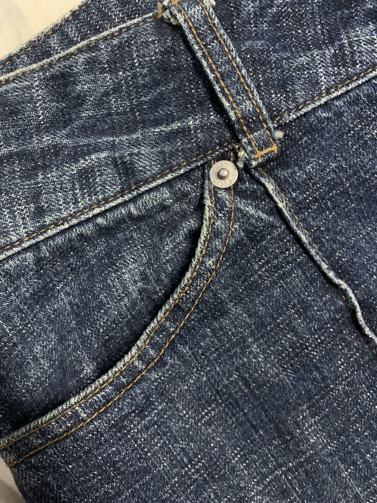Japanese Brand Vintage Camel Road Faded Wash Flare Bell Bottom Panel Jeans Size US 31 - 6 Thumbnail
