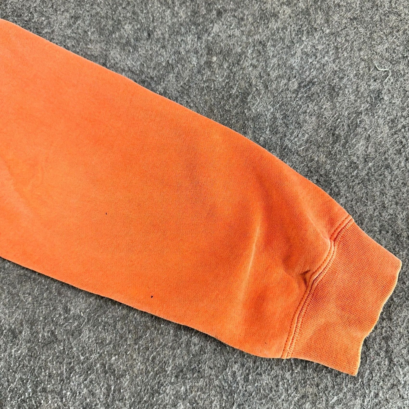 Hurley VINTAGE Hurley Hoodie Womens Small Orange Pullover Fleece Cotton Surf Skate Y2K Col-Orange Logo Embroidered Pockets Hooded Crew Neck Drawstring Size S / US 4 / IT 40 - 4 Thumbnail