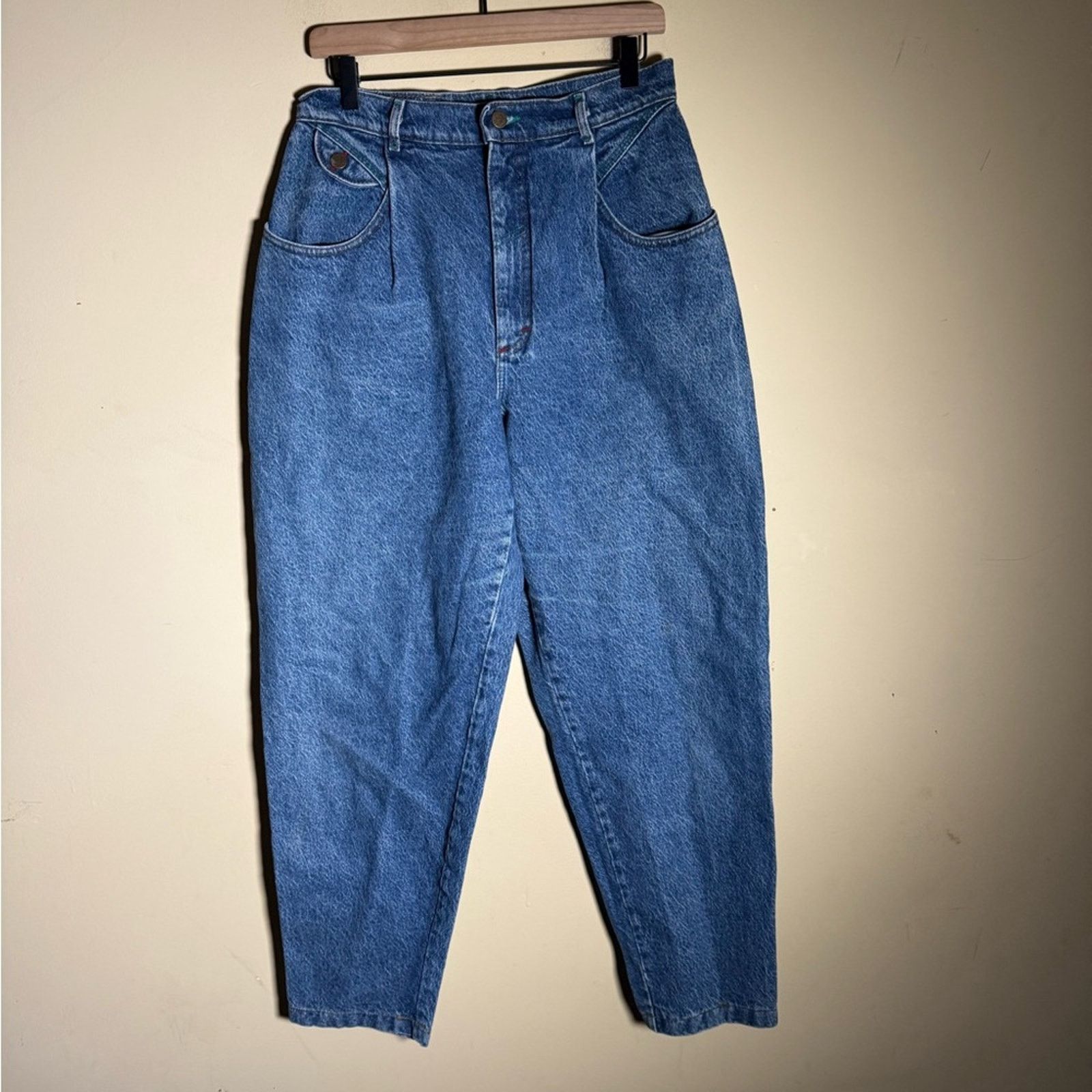 Lee VINTAGE LEE high waisted barrel grunge mom denim jeans 16 Size 38" / US 16 / IT 52 - 7 Thumbnail