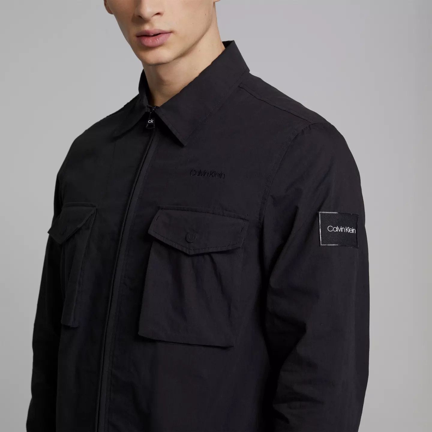 Calvin Klein o1g2r1mq0426 Long Sleeve Overshirt in Black Size US XL / EU 56 / 4 - 5 Thumbnail
