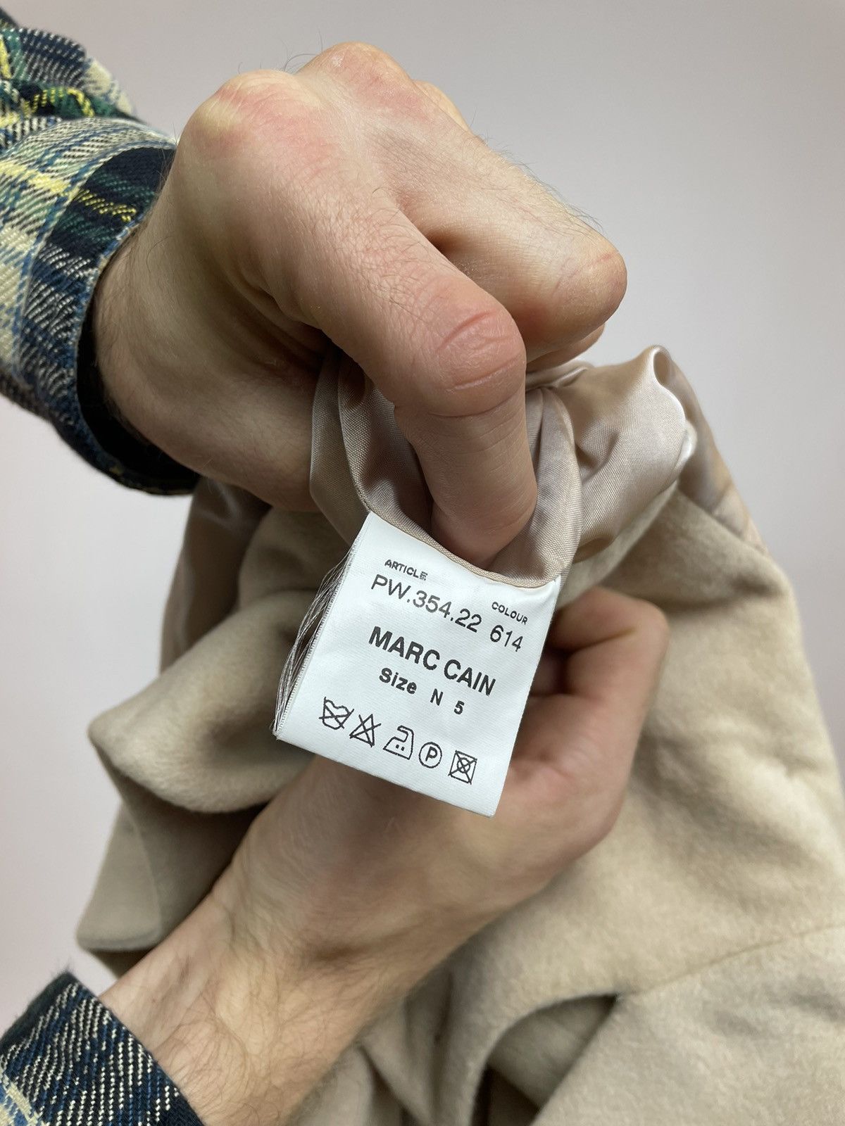 Other MARC CAIN WOOL/Angora BEIGE COAT Double-breasted WOMENS Size M / US 6-8 / IT 42-44 - 12 Thumbnail