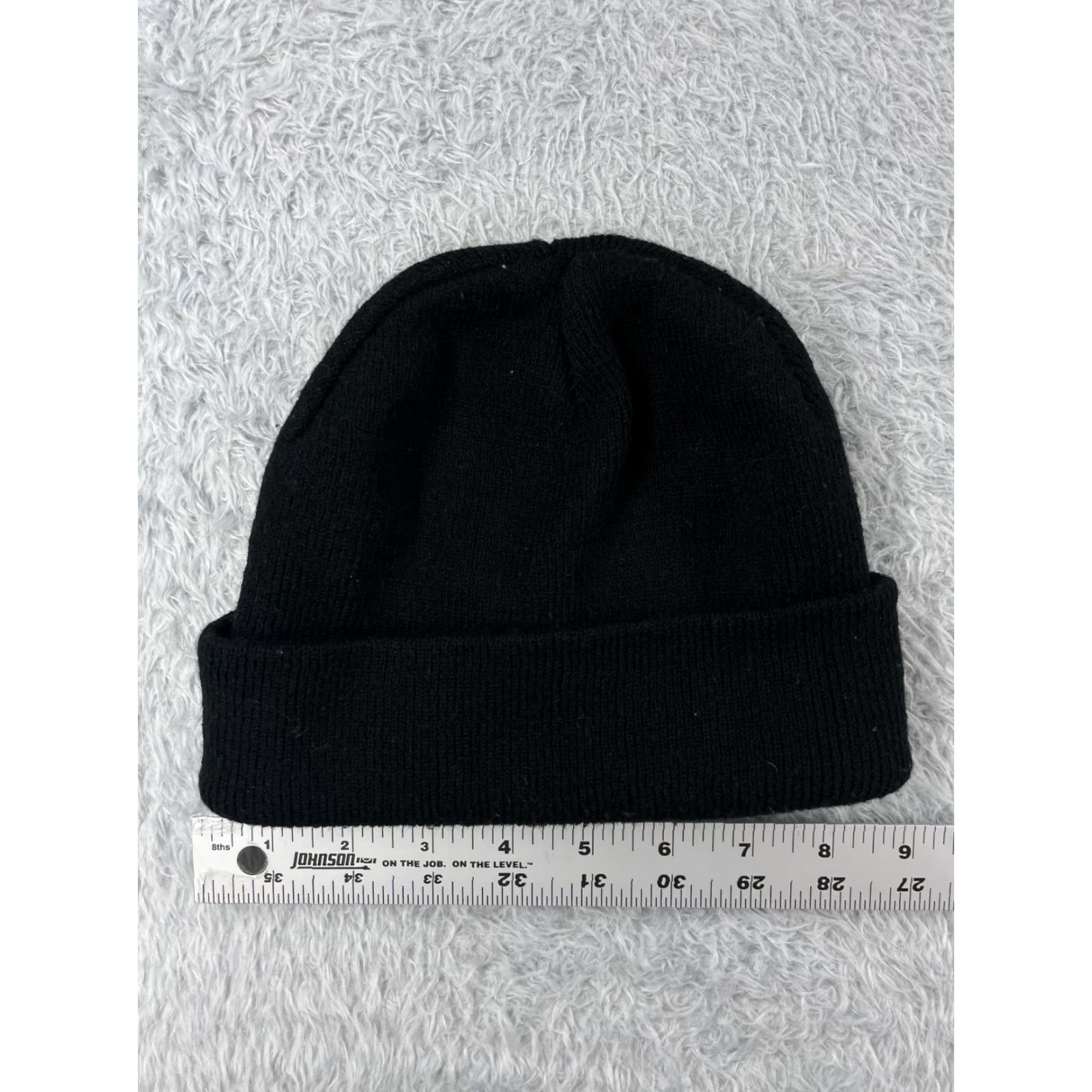 Vintage Planet Saturn Beanie Adult One Size Black Knit 100% Acrylic Snow Ski Size ONE SIZE - 4 Thumbnail