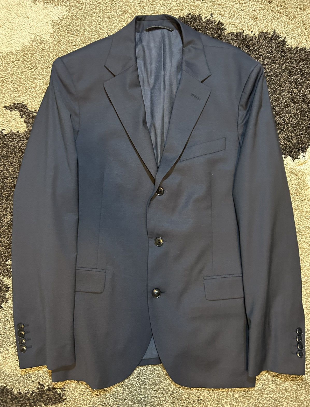 Gant Gant Navy Blue Sport Coat Wool Blazer Men’s Suit Jacket Size 38S - 1 Thumbnail