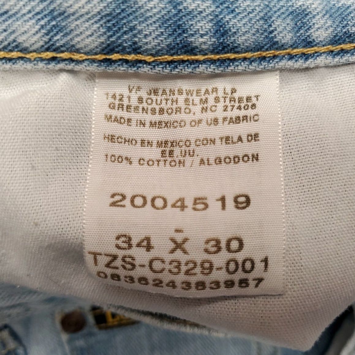 Lee VINTAGE Lee Jeans Mens 34x30 Blue Denim Relaxed Loose Casual Baggy Y2K Jeans Mens Blues Denim 34 30 Baggy Relaxed Size US 34 / EU 50 - 6 Thumbnail