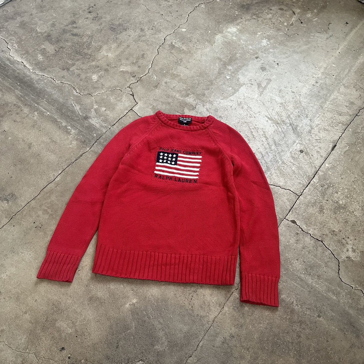 Polo Ralph Lauren Polo Ralph Lauren flag big American logo USA sweater knit Size S / US 4 / IT 40 - 3 Thumbnail