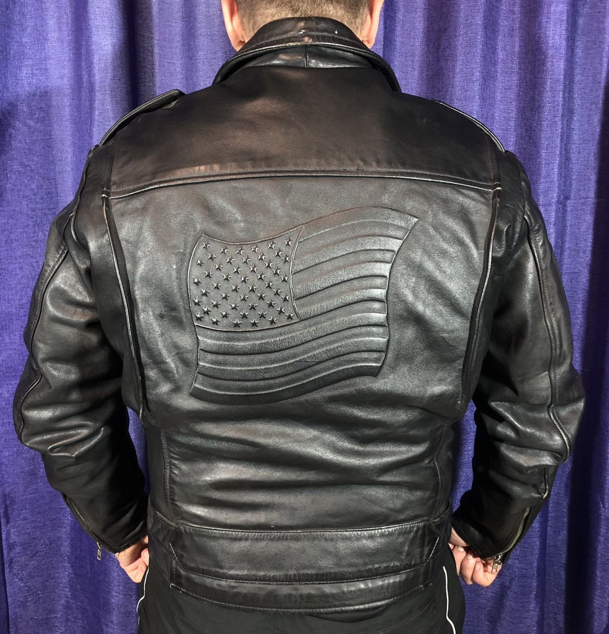 Harley Davidson × Vintage IXS motorcycle biker leather jacket Racing Size US L / EU 52-54 / 3 - 4 Thumbnail