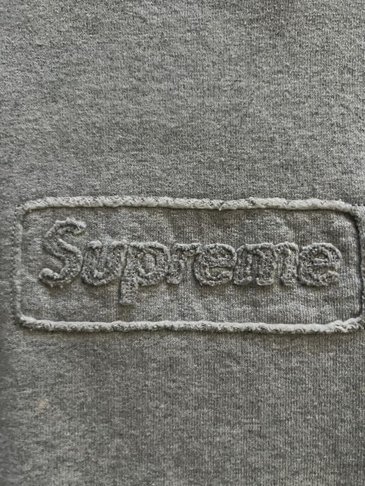 Supreme Cutout Logo Crewneck Grey M-