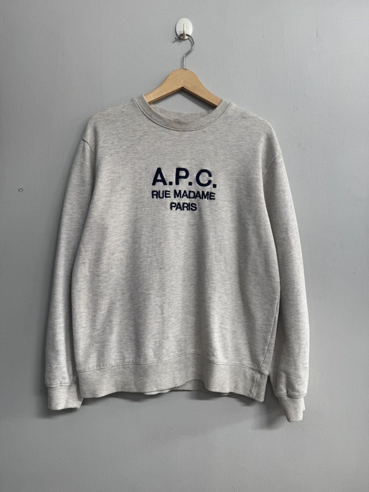 A.P.C. A.P.C RUE MADAME PARIS GREY SWEATSHIRTS Size US L / EU 52-54 / 3 - 1 Thumbnail