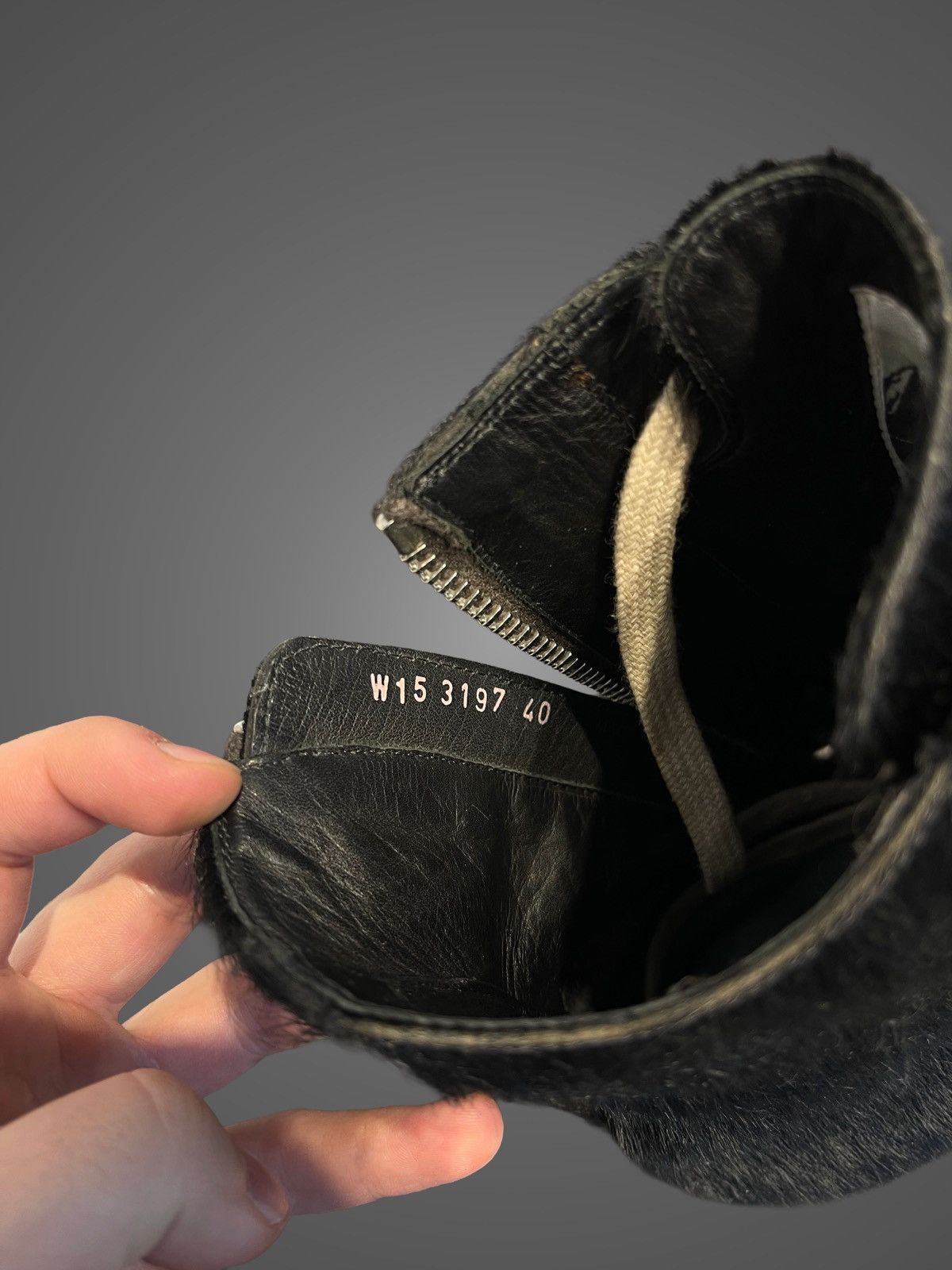 Rick Owens Rick Owens Hi-Top Ponyhair Ramones from AW2015 “Sphinx” Size US 7.5 / EU 40-41 - 8 Thumbnail