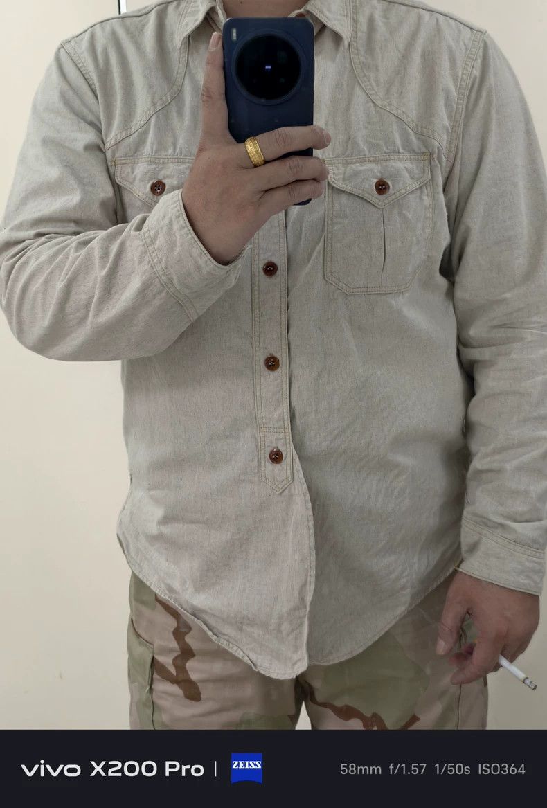 Freewheelers FREEWHEELERS Size 17 Montauk hunting retro workwear cotton Size US S / EU 44-46 / 1 - 8 Thumbnail