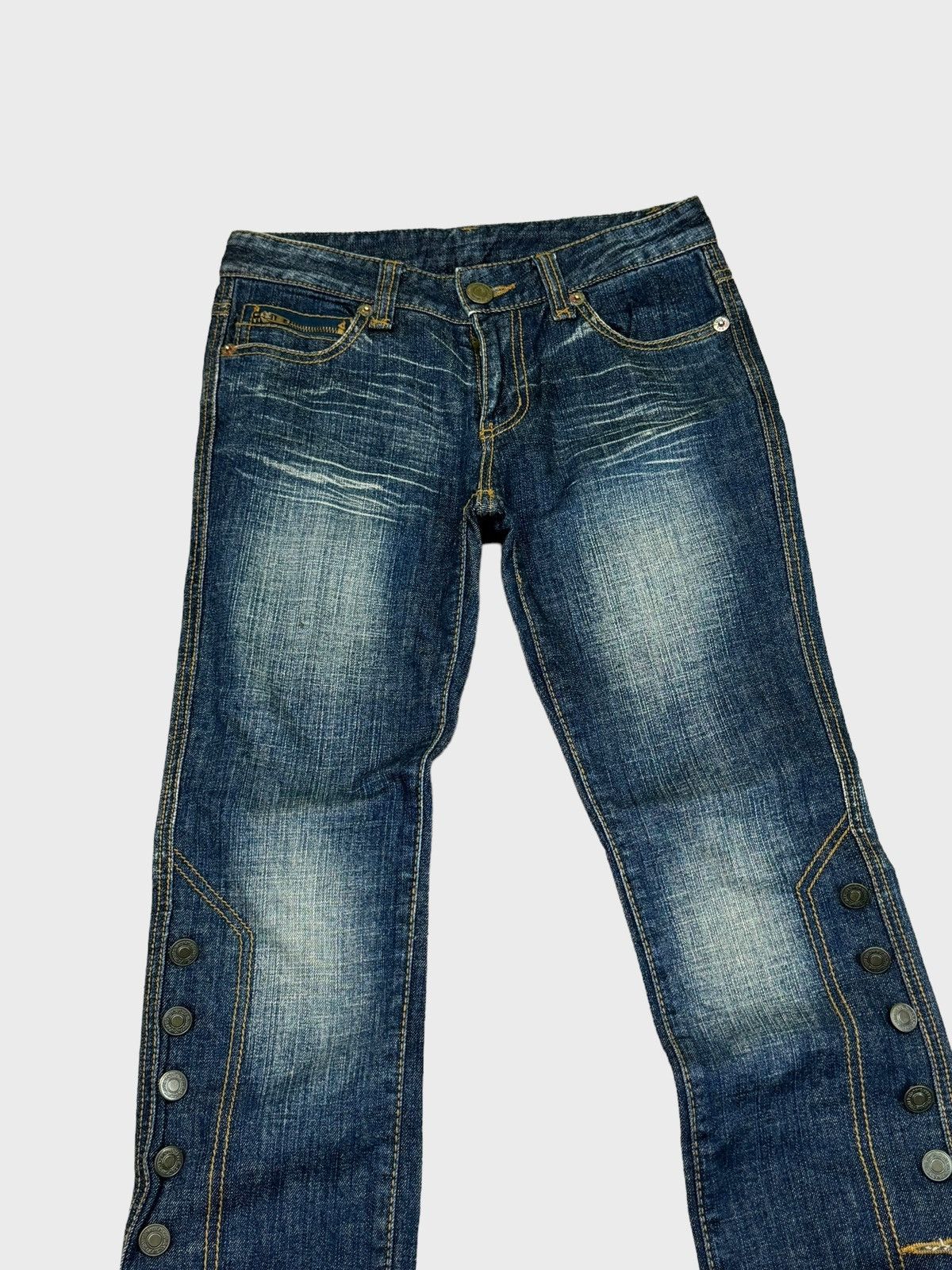 Designer × Japanese Brand MISS ALICE Nice Button Design Denim Pant Size US 26 / EU 42 - 4 Thumbnail