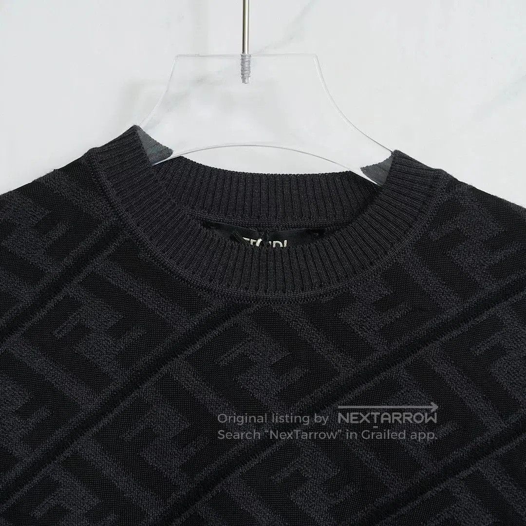 Fendi Fendi Men's FF Embroidered Knit Sweater. Size US S / EU 44-46 / 1 - 2 Thumbnail