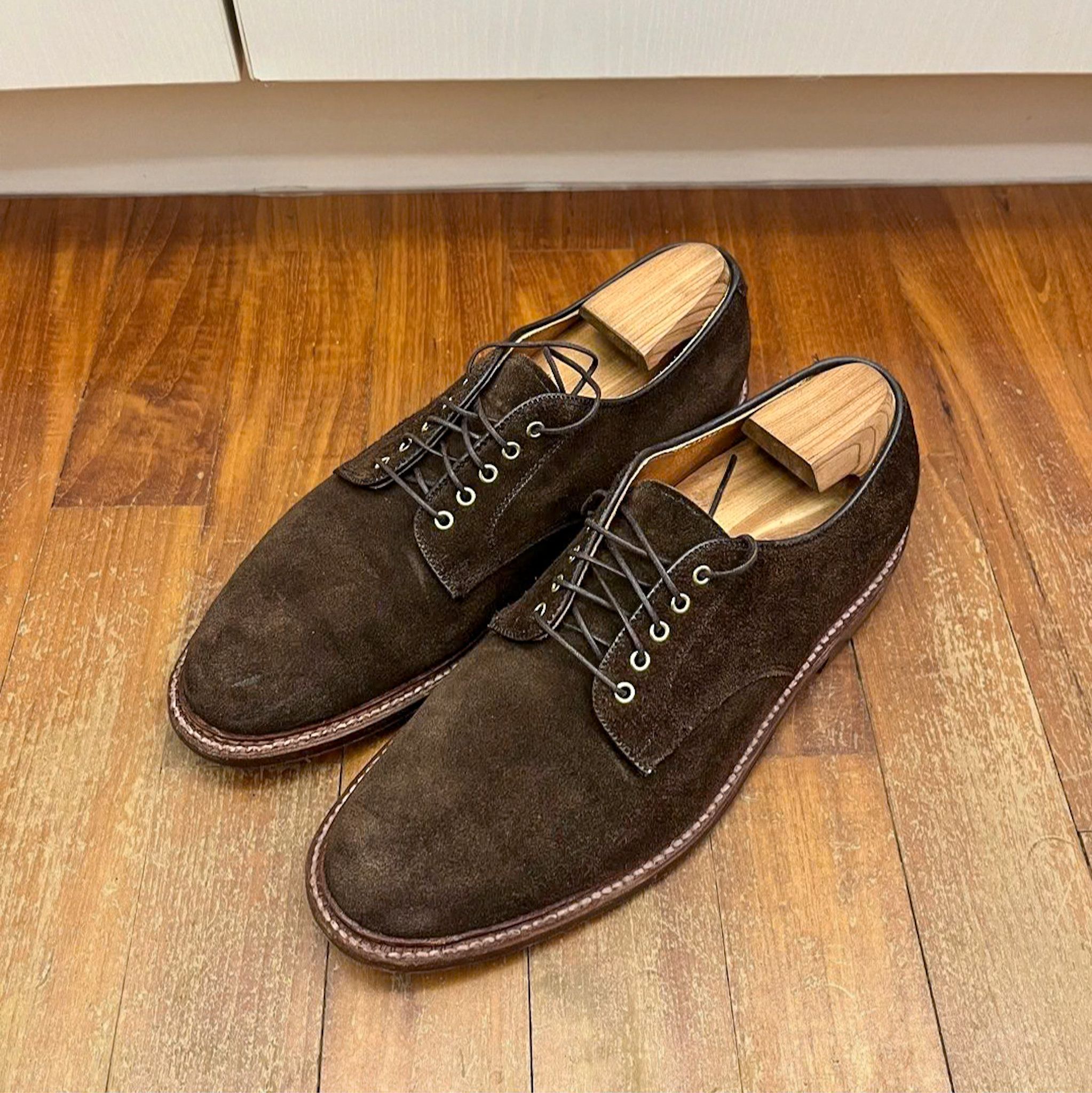 Alden Alden D1422 Humus Suede Plain Toe Dover Size US 7.5 / EU 40-41 - 1 Thumbnail