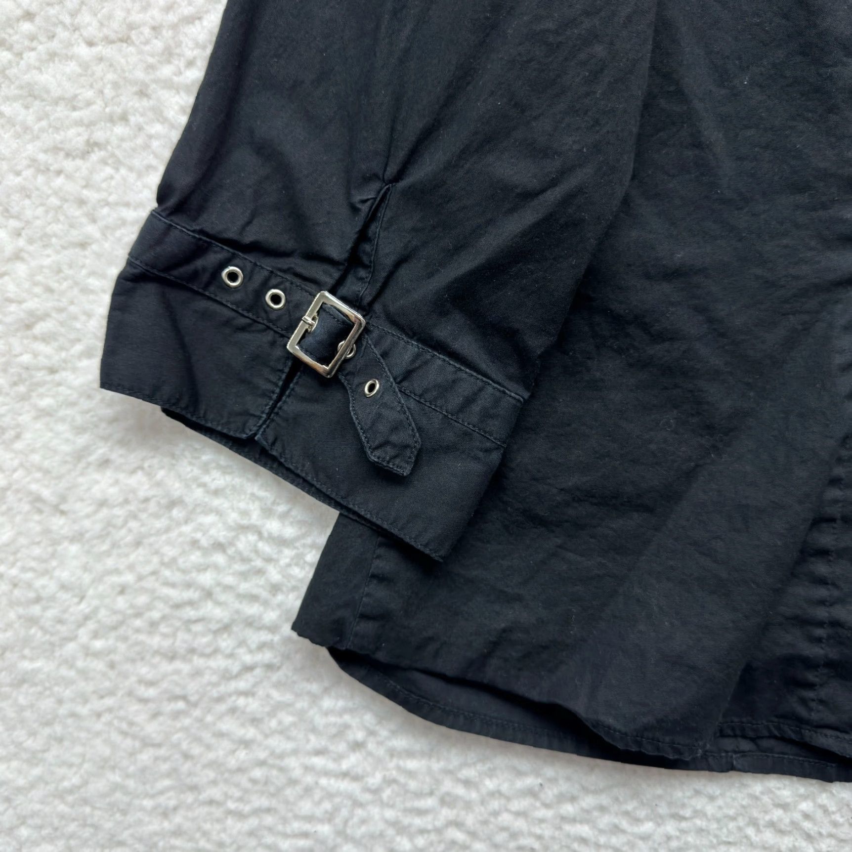 Vintage VINTAGE No Boundaries Y2K Top Button Blouse 2X Black Corpcore Office Fairy Grunge Whimsigoth Shirt Mens Women Girls Size XXL / US 16-18 / IT 52-54 - 4 Thumbnail