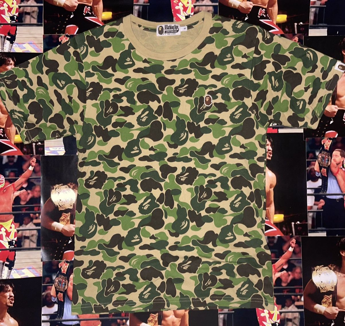 Bape Bape ABC Camo Ape Head One Point Tee (S) Size US S / EU 44-46 / 1 - 2 Thumbnail