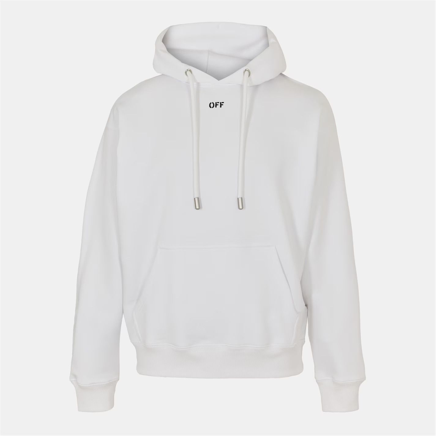 Off-White o1g2r1mq0226 Skate Pull Over Hoodie In White Size US L / EU 52-54 / 3 - 1 Thumbnail