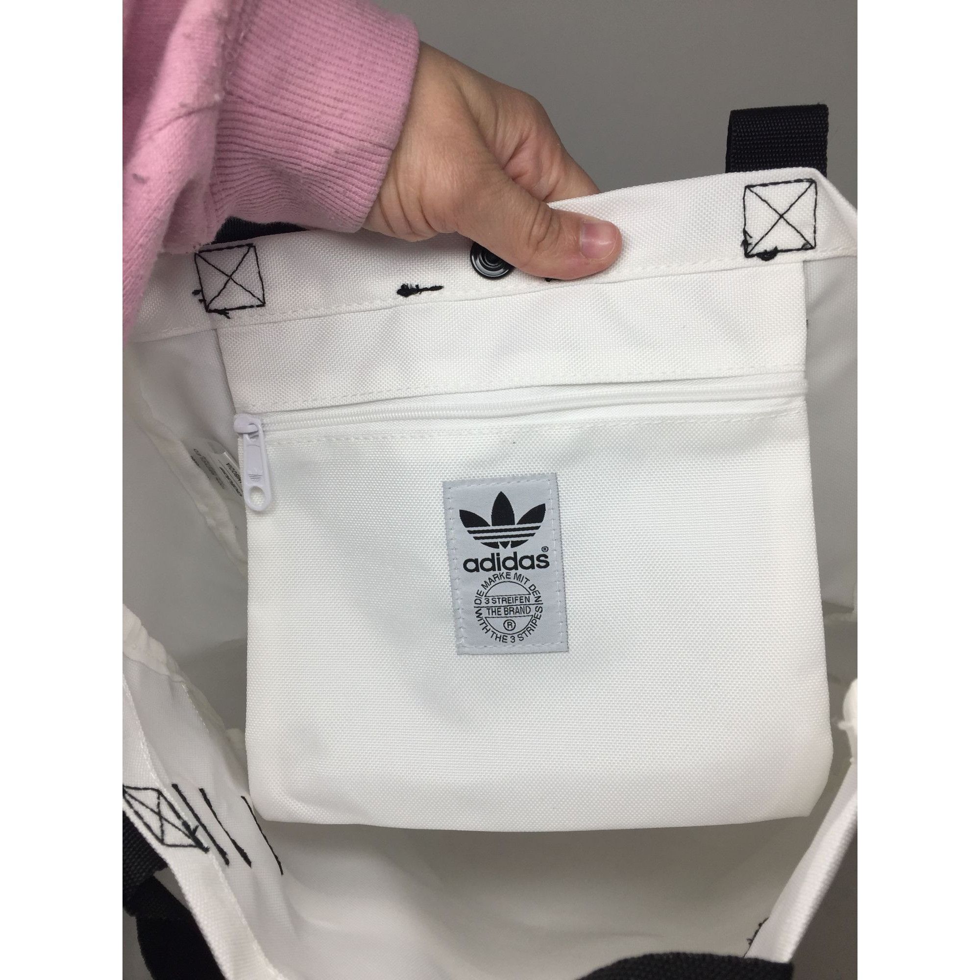 Adidas Adidas Originals White Bag with Black Handles New with Tags Size ONE SIZE - 6 Thumbnail