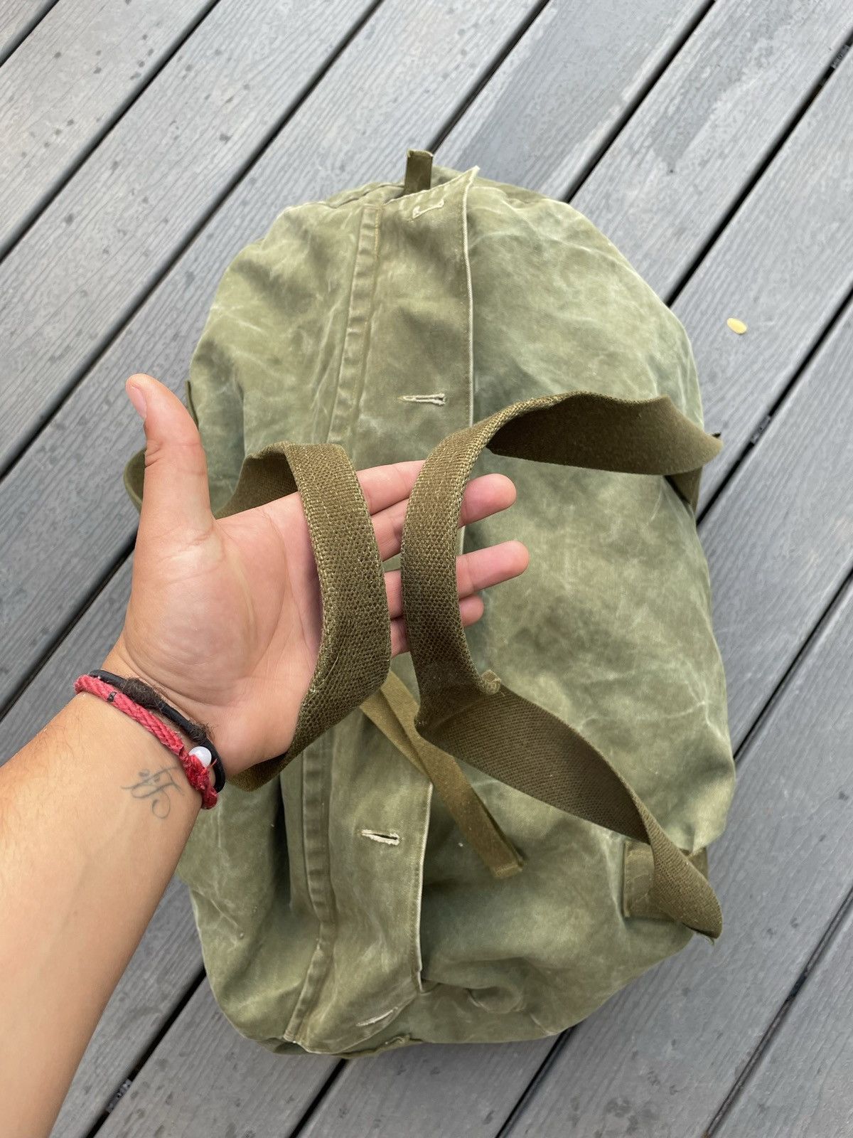 Other 1970s Military Vintage Duffle Bag Size ONE SIZE - 7 Thumbnail