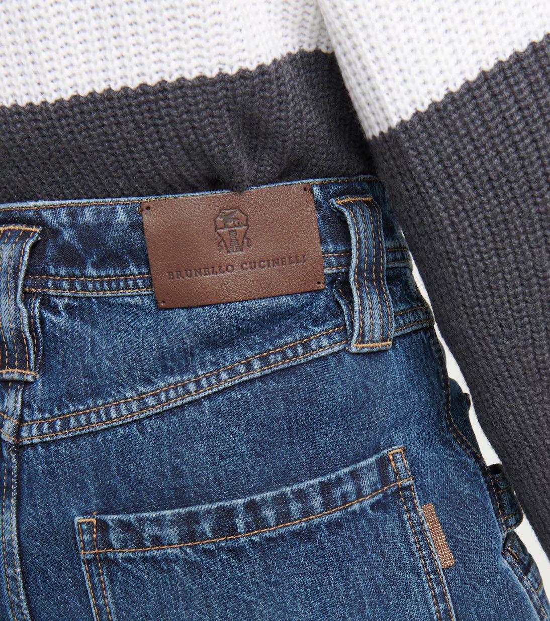 Brunello Cucinelli o1y0725 Denim Pant in Blue Size 30" / US 8 / IT 44 - 4 Thumbnail