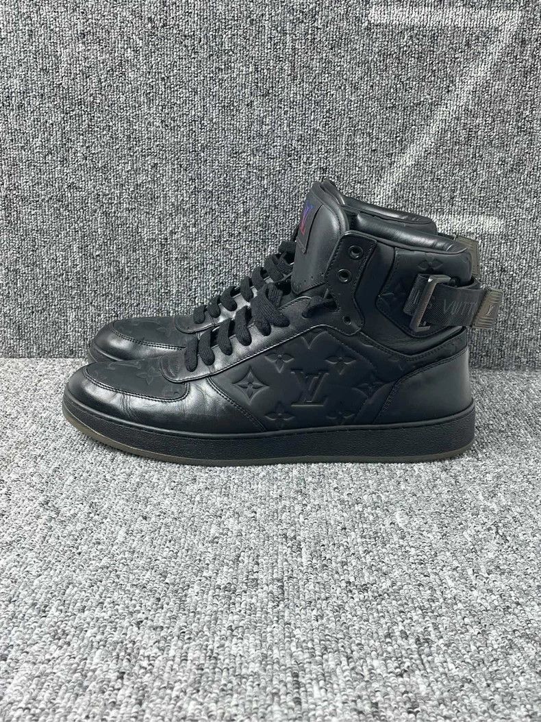 LV Black Monogram High-Top Sneakers - dmc