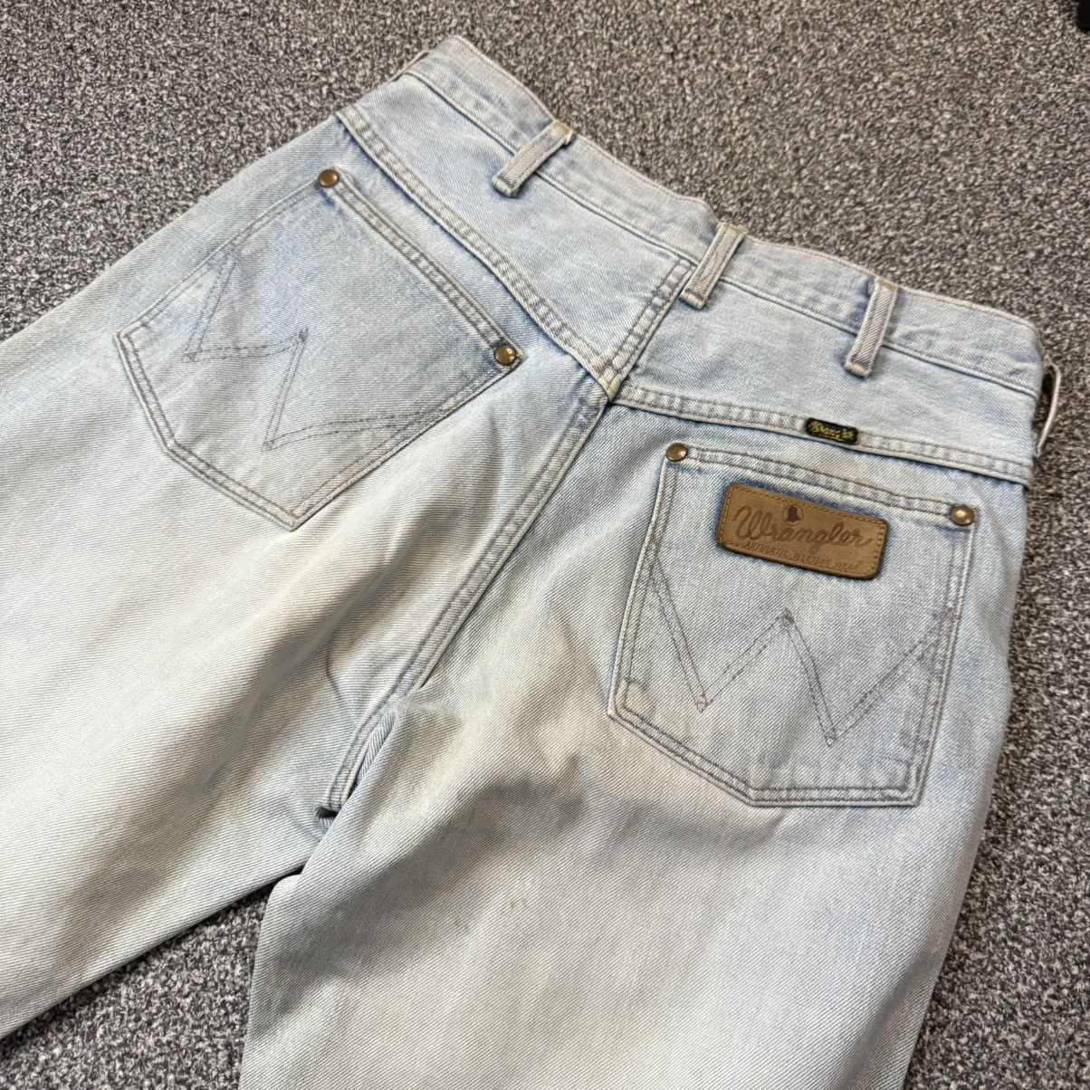 Vintage 🔥🇯🇵 80s Selvedge Denim Wrangler Light Wash Size US 31 - 4 Thumbnail