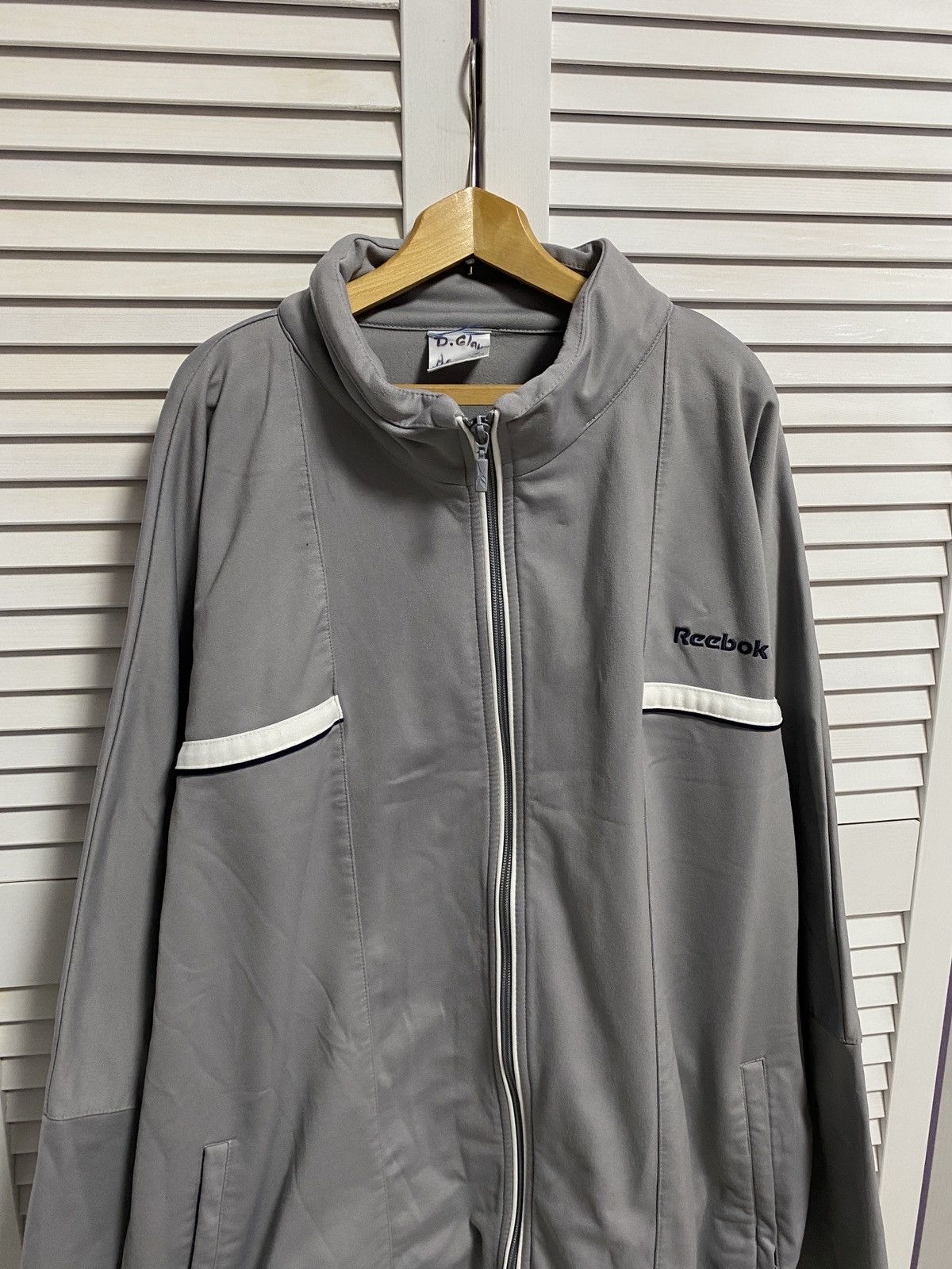 Reebok 💿 Vintage 90s zip up sweater Reebok Big Logo Size US XL / EU 56 / 4 - 3 Thumbnail