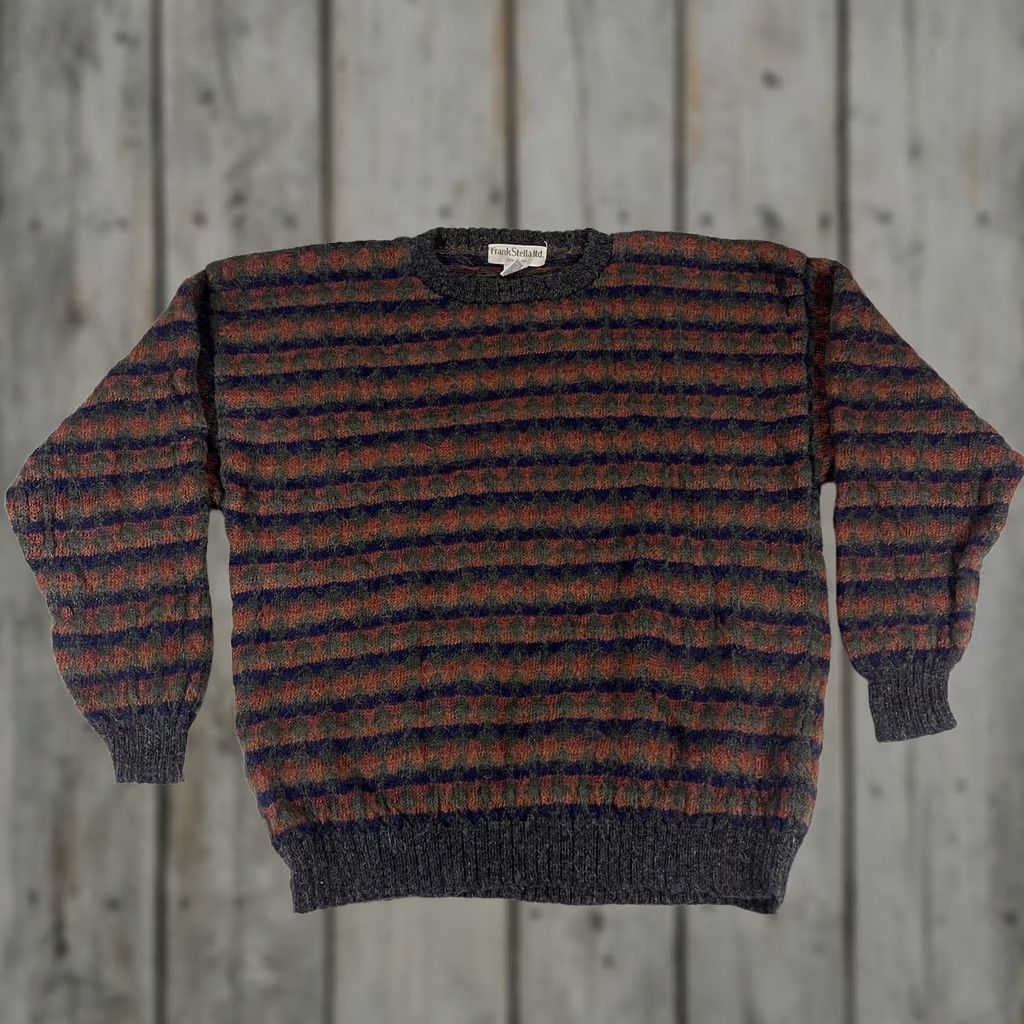 Vintage VINTAGE Frank Stella New York Sz S Sweater 100% ALPACA Geometric 80s 90s Size US S / EU 44-46 / 1 - 1 Thumbnail