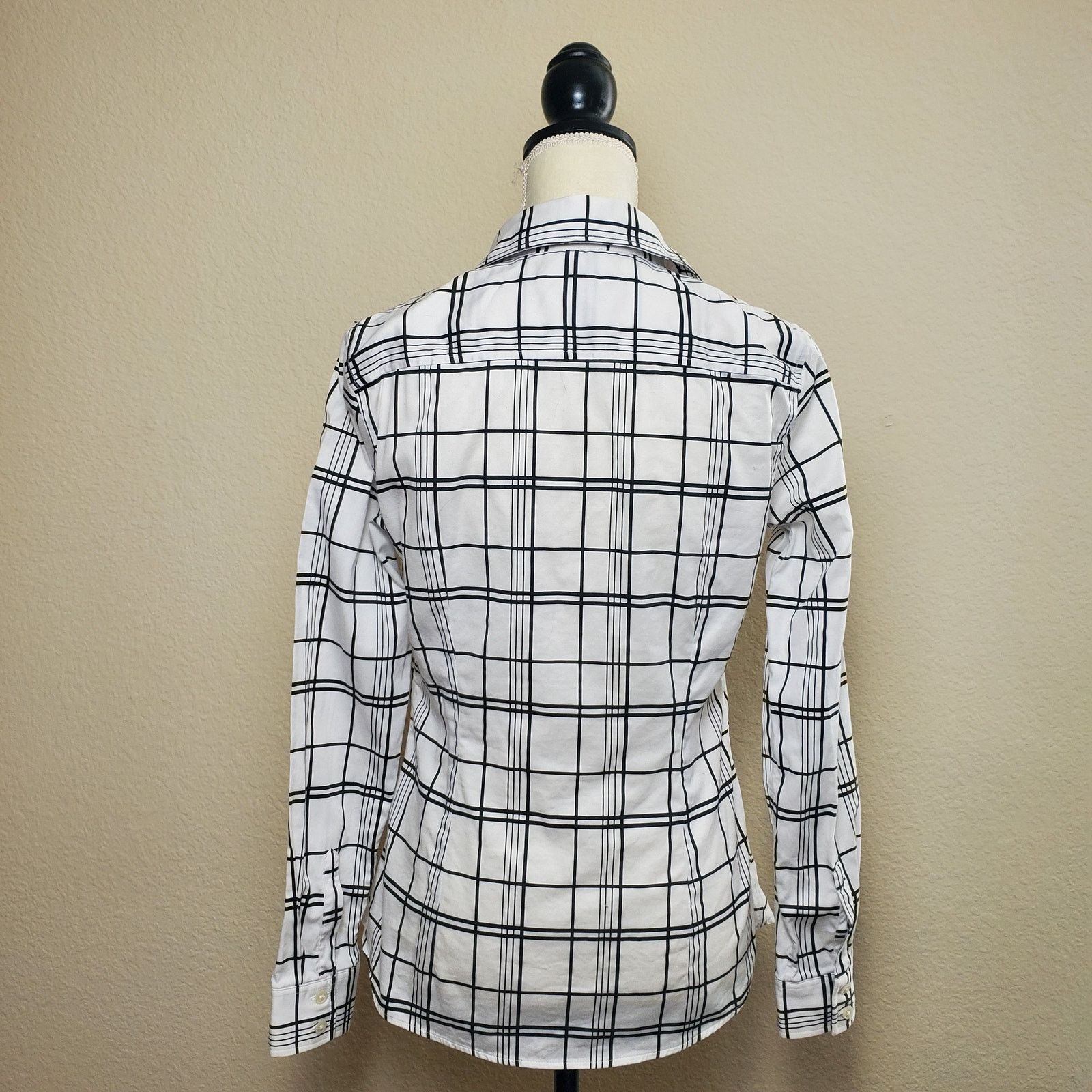 J.Crew Banana Republic Plaid Blouse 6 Size M / US 6-8 / IT 42-44 - 3 Thumbnail