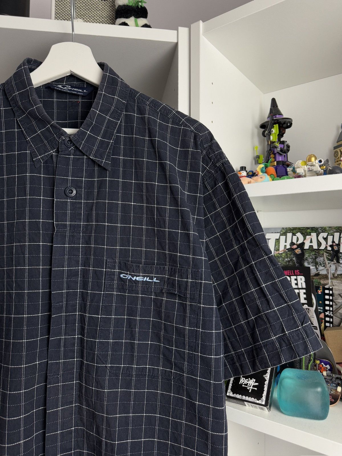 O'Neill × Vintage Vintage 90s O’neill baggy checked small logo shirt XXL skate Size US XXL / EU 58 / 5 - 3 Thumbnail